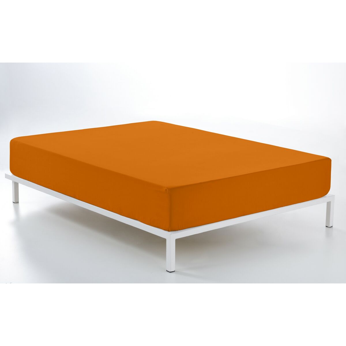 Alexandra House Living Fitted Bottom Sheet Ochre 105 x 190/200 cm-2
