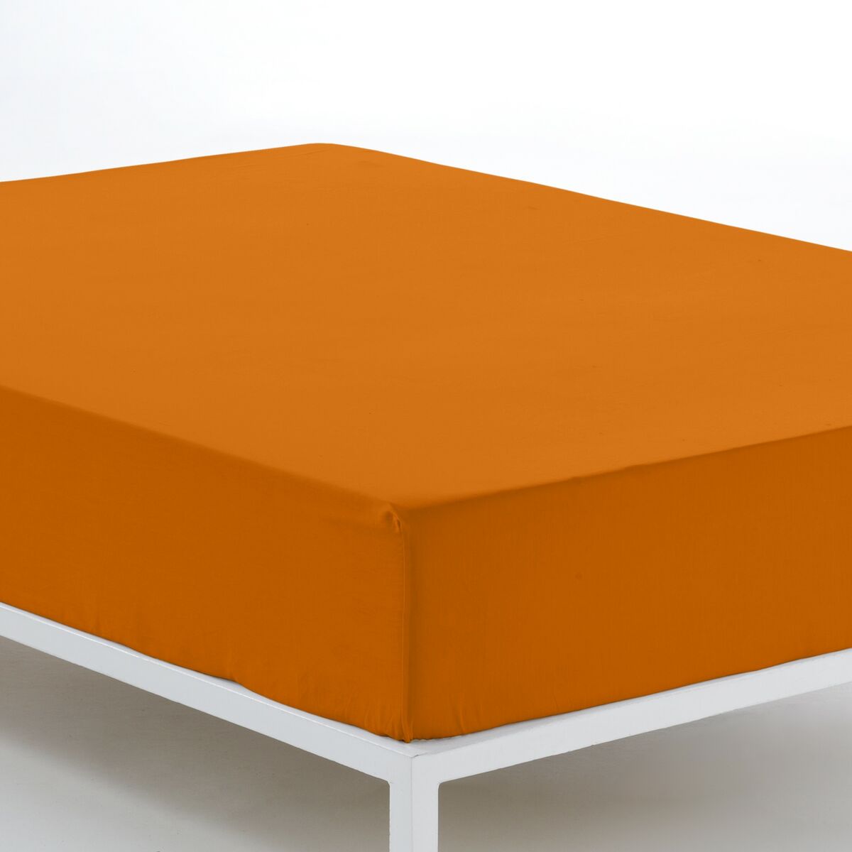 Alexandra House Living Fitted Bottom Sheet Ochre 105 x 190/200 cm-3