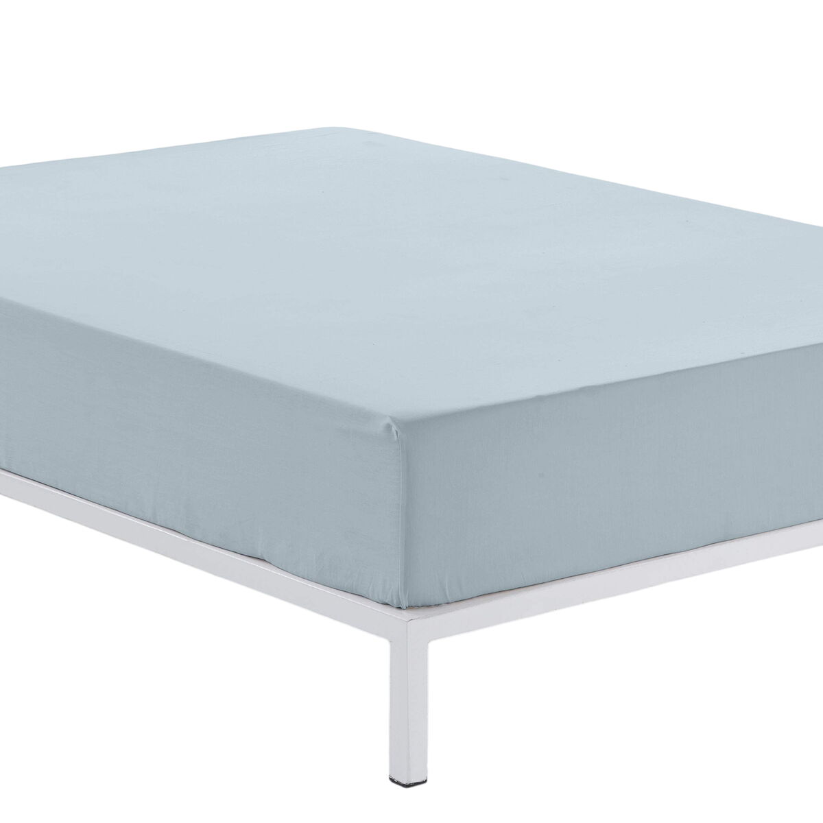 Fitted sheet Alexandra House Living Blue Celeste 150 x 190/200 cm-6