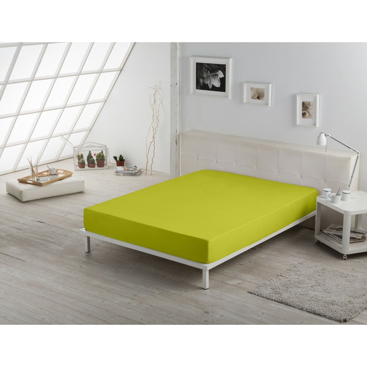 Fitted sheet Alexandra House Living Pistachio 150 x 190/200 cm-4
