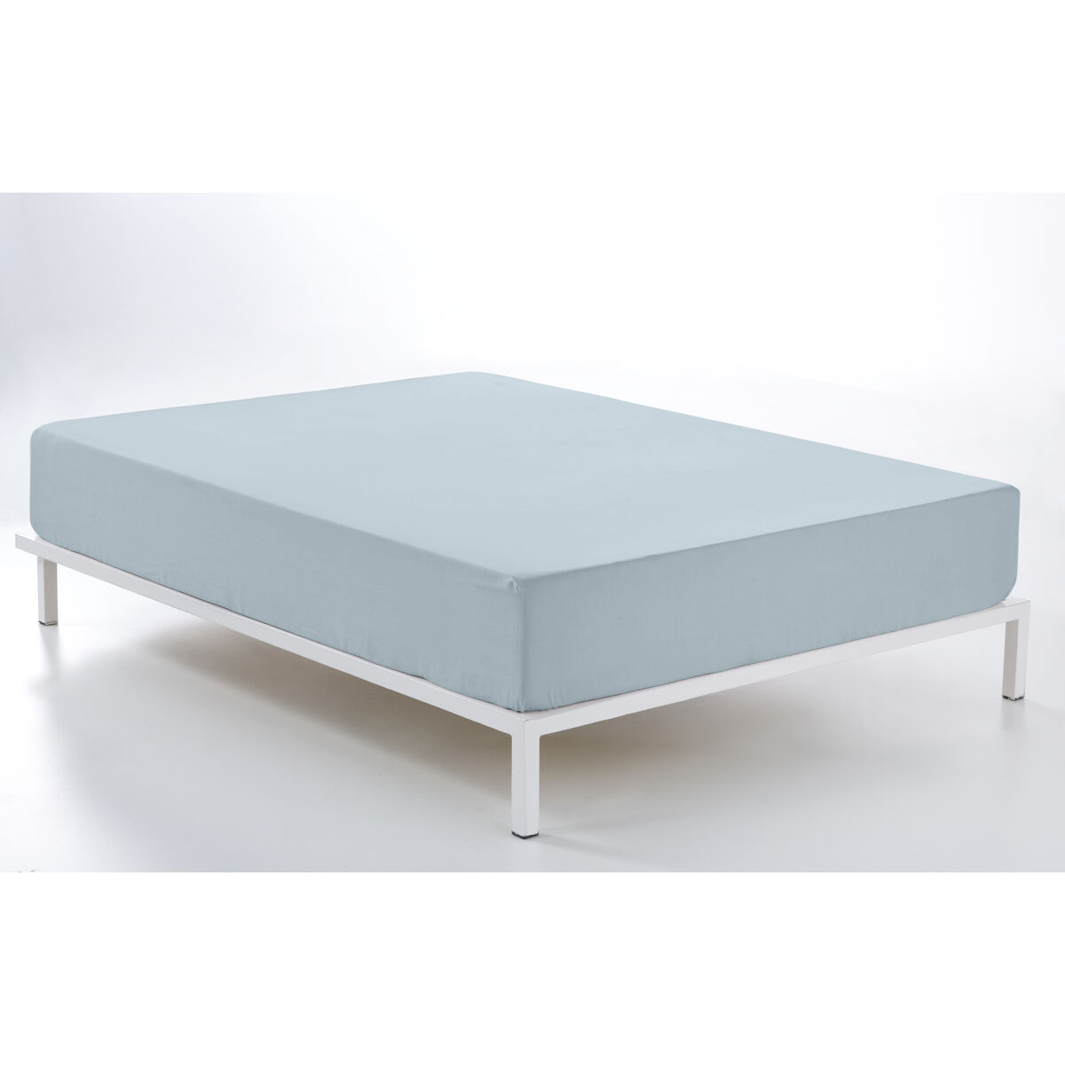 Fitted sheet Alexandra House Living Blue Celeste 160 x 190/200 cm-2