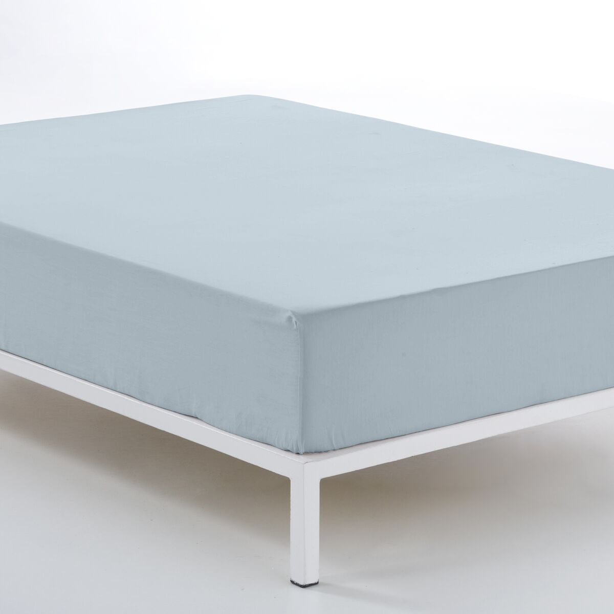 Fitted sheet Alexandra House Living Blue Celeste 160 x 190/200 cm-3
