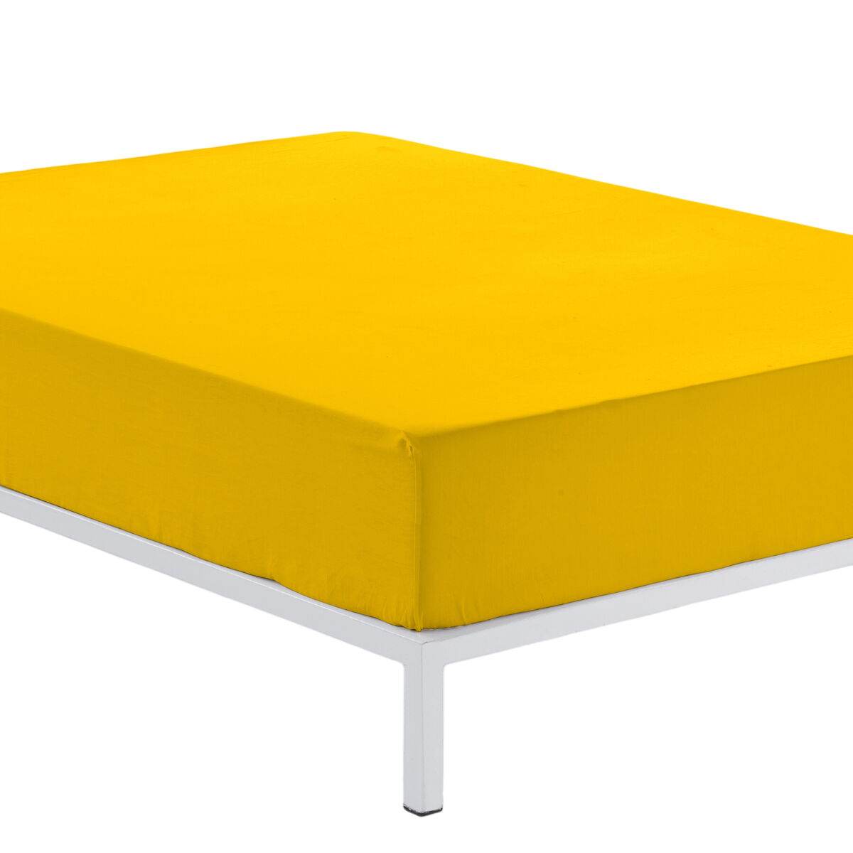 Подогнанный нижний лист Alexandra House Living Горчица 160 x 190/200 cm-2