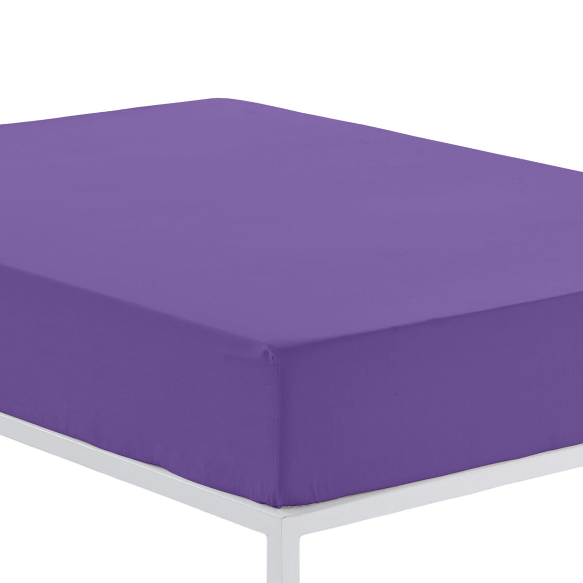 Fitted bottom sheet Alexandra House Living Lilac 160 x 200 cm-2