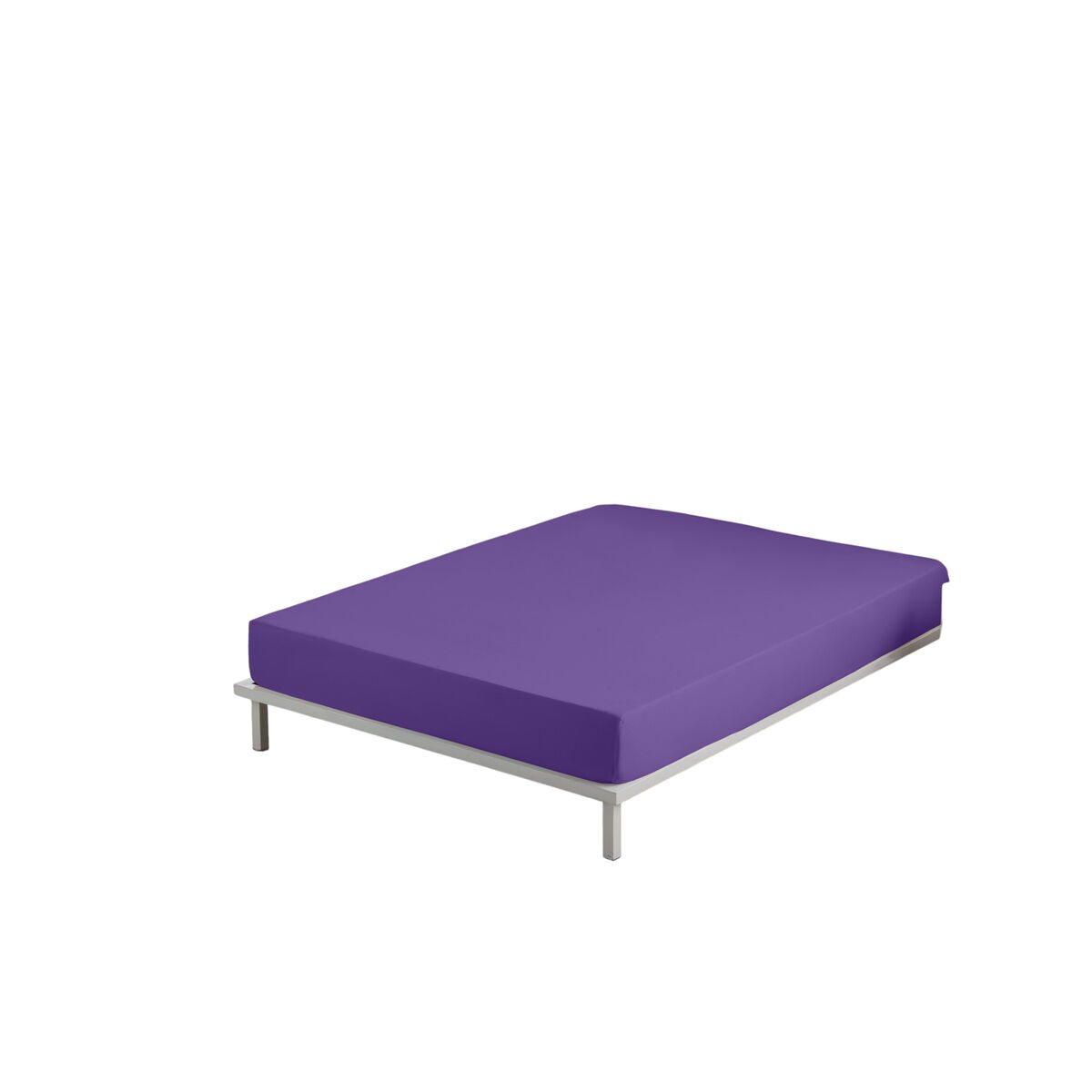 Fitted bottom sheet Alexandra House Living Lilac 160 x 200 cm-3