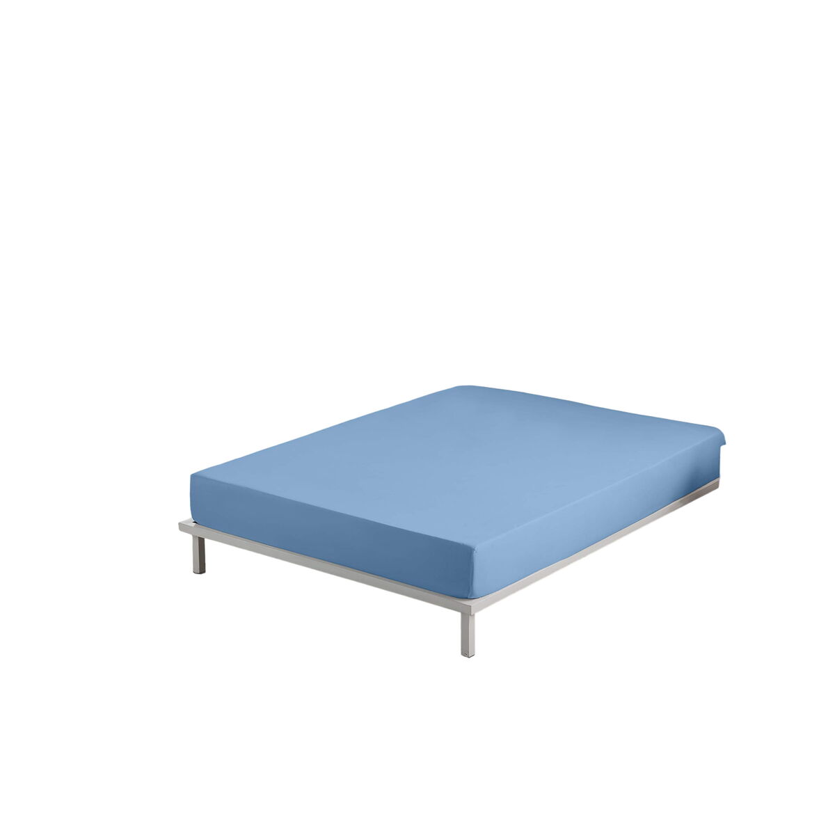 Alexandra House Living Fitted Bottom Sheet Blue Clear 160 x 190/200 cm-4