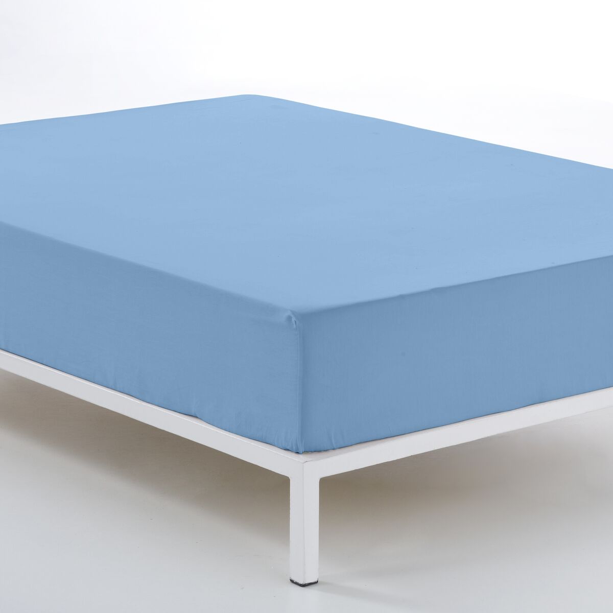 Alexandra House Living Fitted Bottom Sheet Blue Clear 160 x 190/200 cm-6