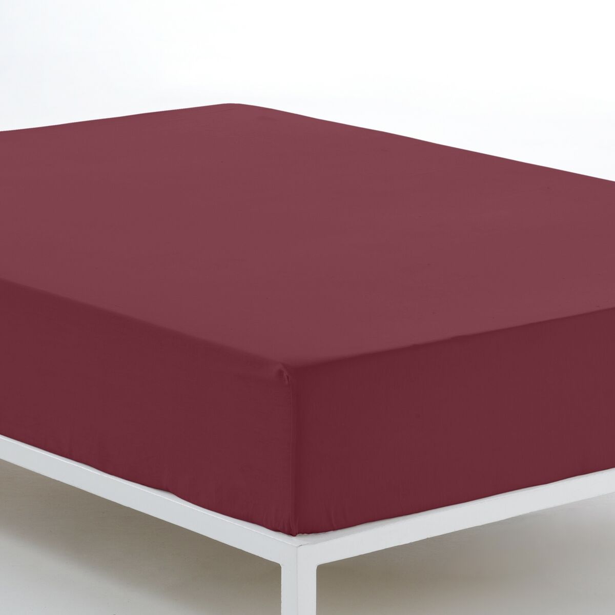 Fitted sheet Alexandra House Living Maroon 160 x 200 cm-3