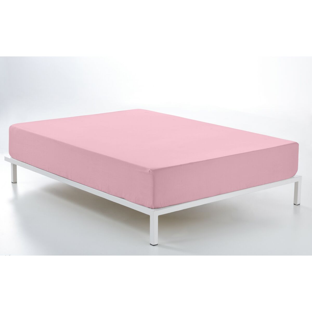 Alexandra House Living Fitted Bottom Sheet Pink 160 x 190/200 cm-2