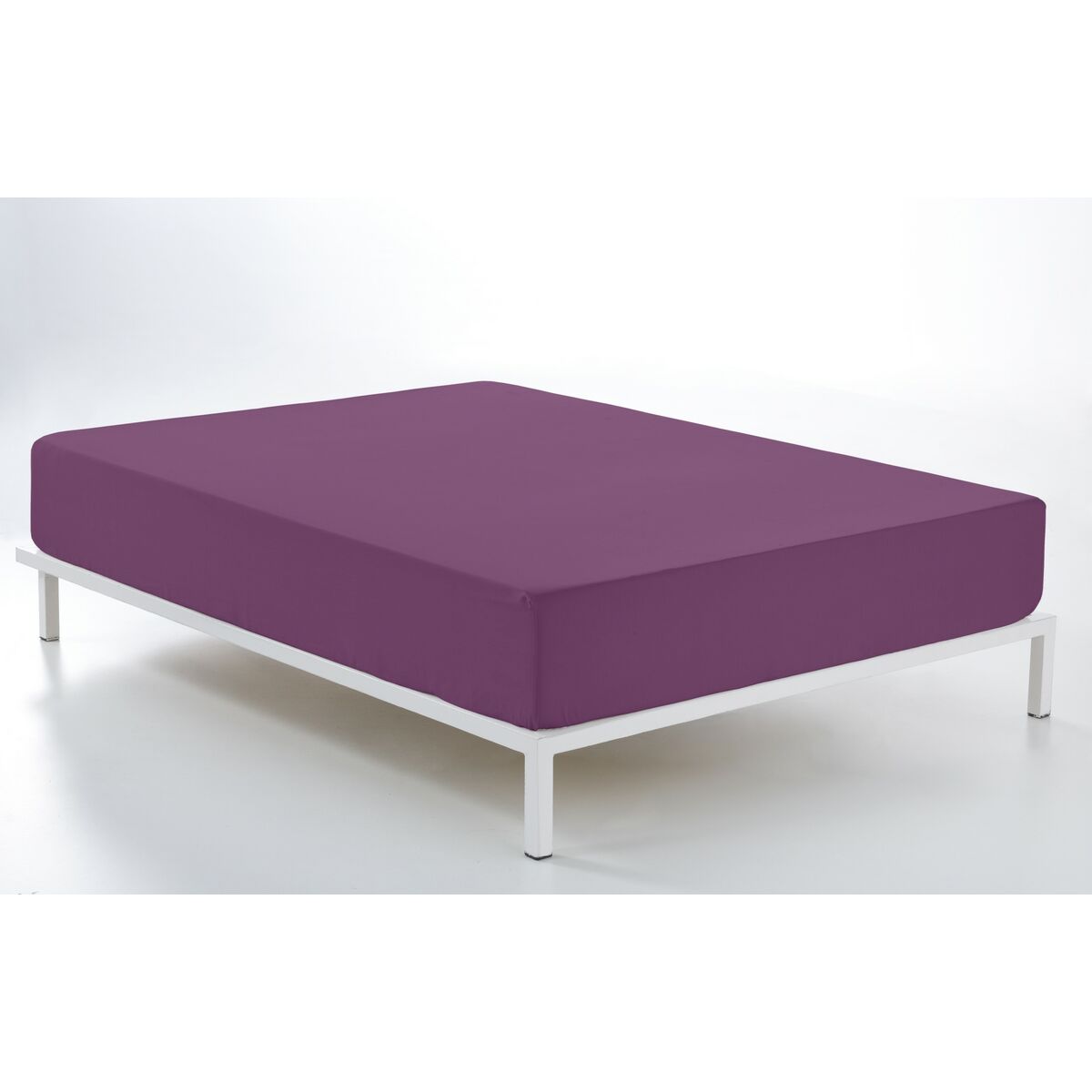 Fitted Bottom Sheet Alexandra House Living Purple Aubergine 180 x 200 cm-3