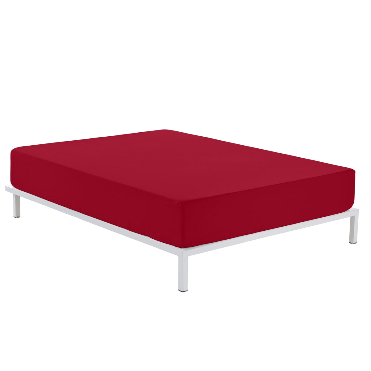 Fitted sheet Alexandra House Living Burgundy 180 x 190/200 cm-5