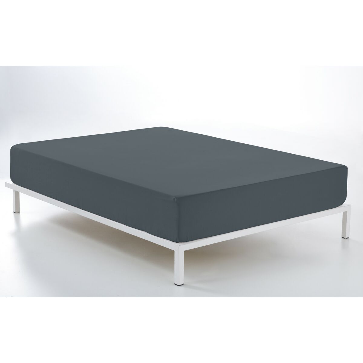Fitted sheet Alexandra House Living Grey 180 x 190/200 cm-2