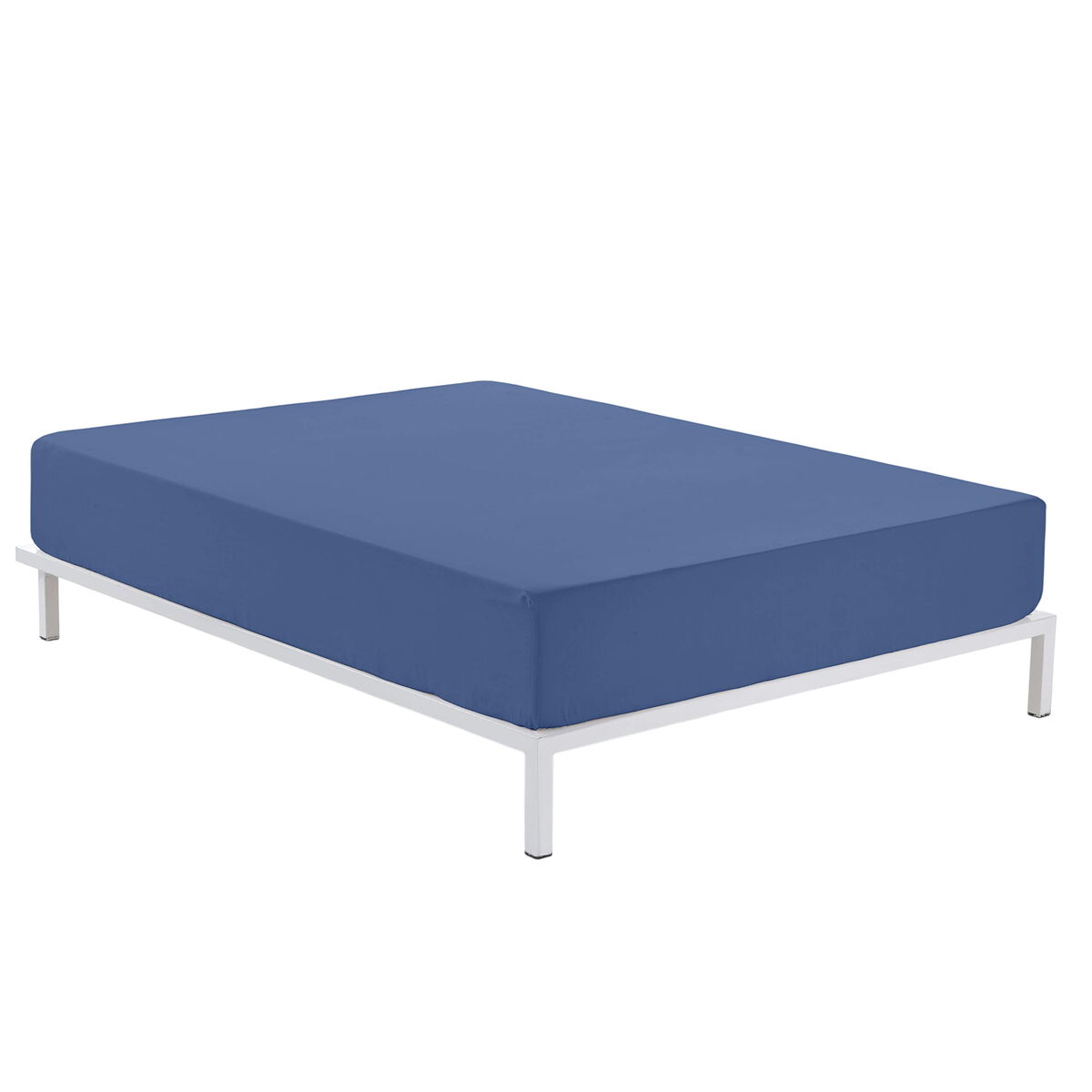 Alexandra House Living Fitted Sheet Blue 180 x 190/200 cm-5