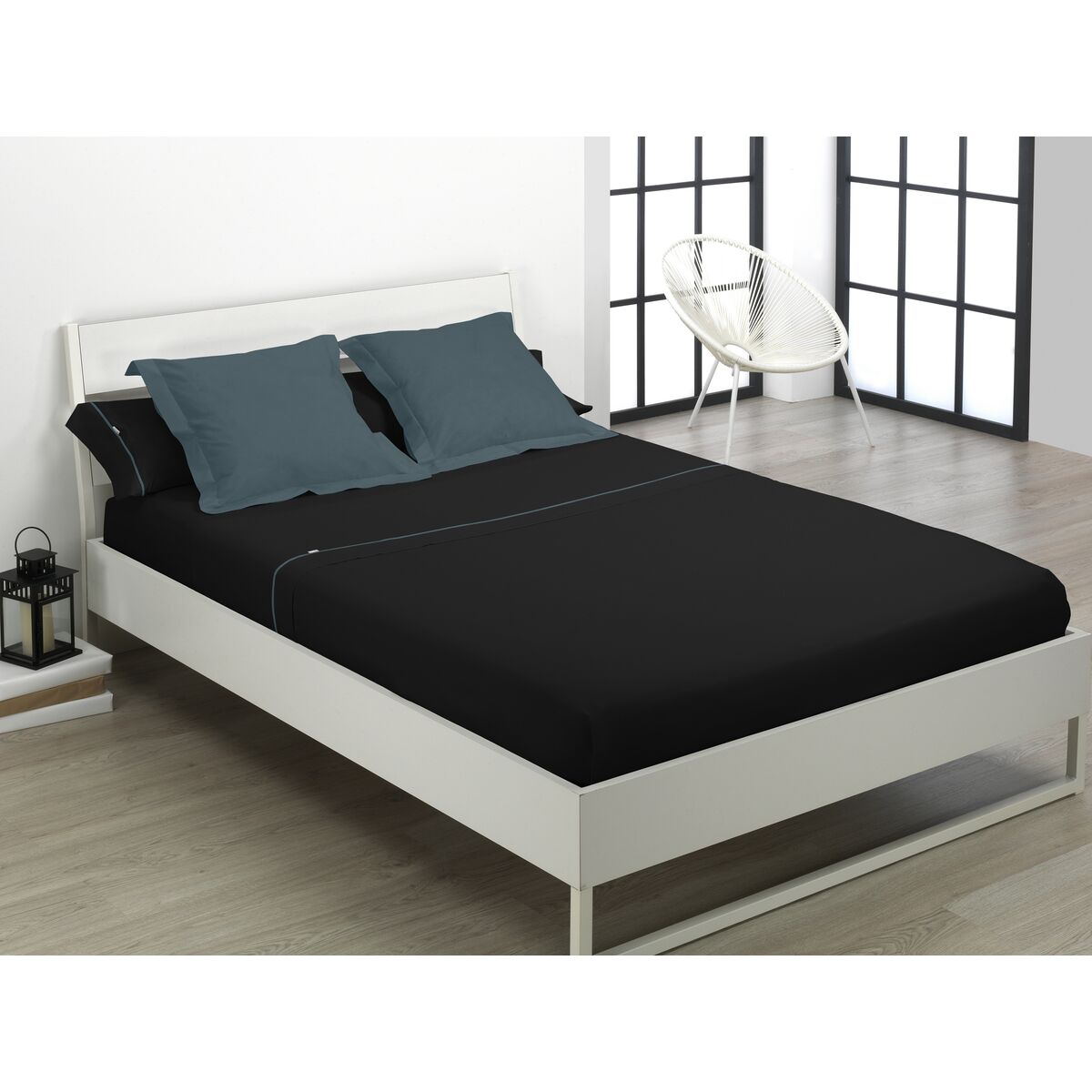 Nordic无填充袋Alexandra House Living Black 150 bed 4物品-4
