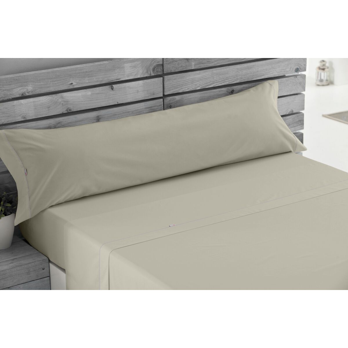 Tasche Nordic ohne Füllung Alexandra House Living Beige 180 Bett 4 Artikel-3