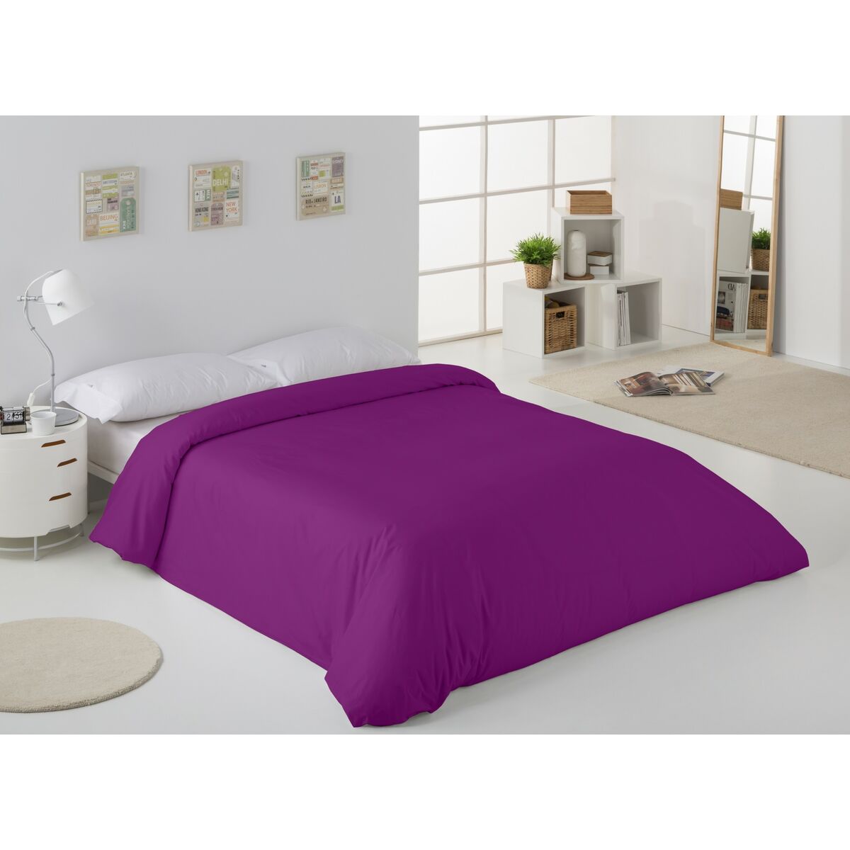 Пододеяльник Alexandra House Living Фиолетовый 180 x 220 cm-3