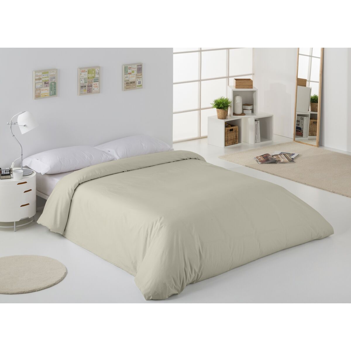 Пододеяльник Alexandra House Living Бежевый 180 x 220 cm-3
