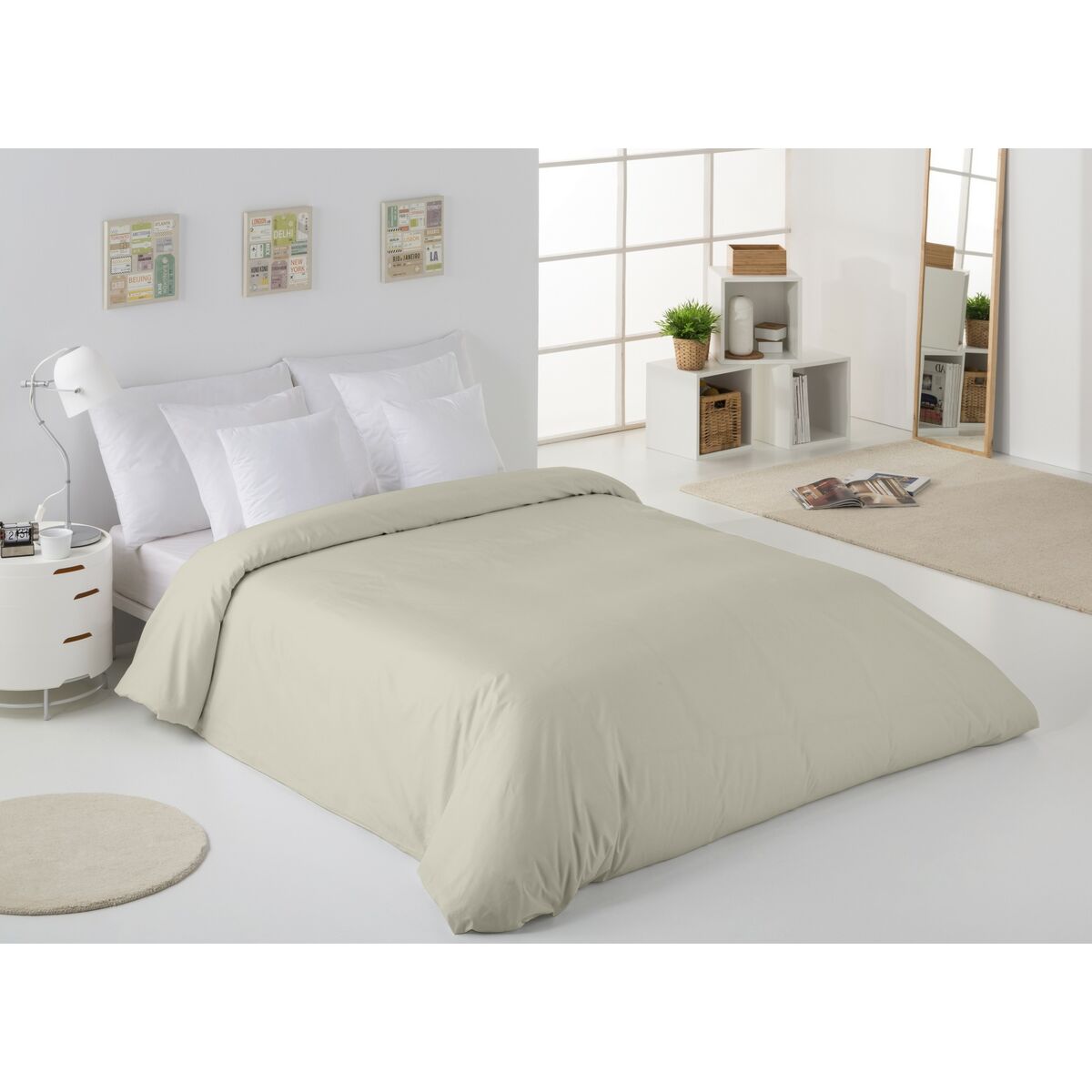 Пододеяльник Alexandra House Living Бежевый 180 x 220 cm-4