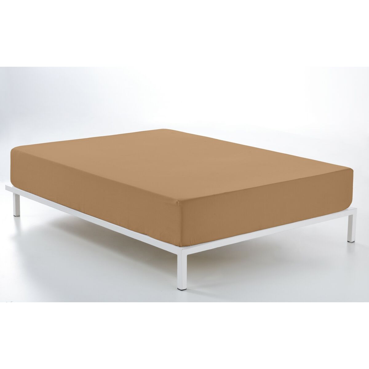 Hoja ajustada Alexandra House Living Marrón 180 x 200 cm-2