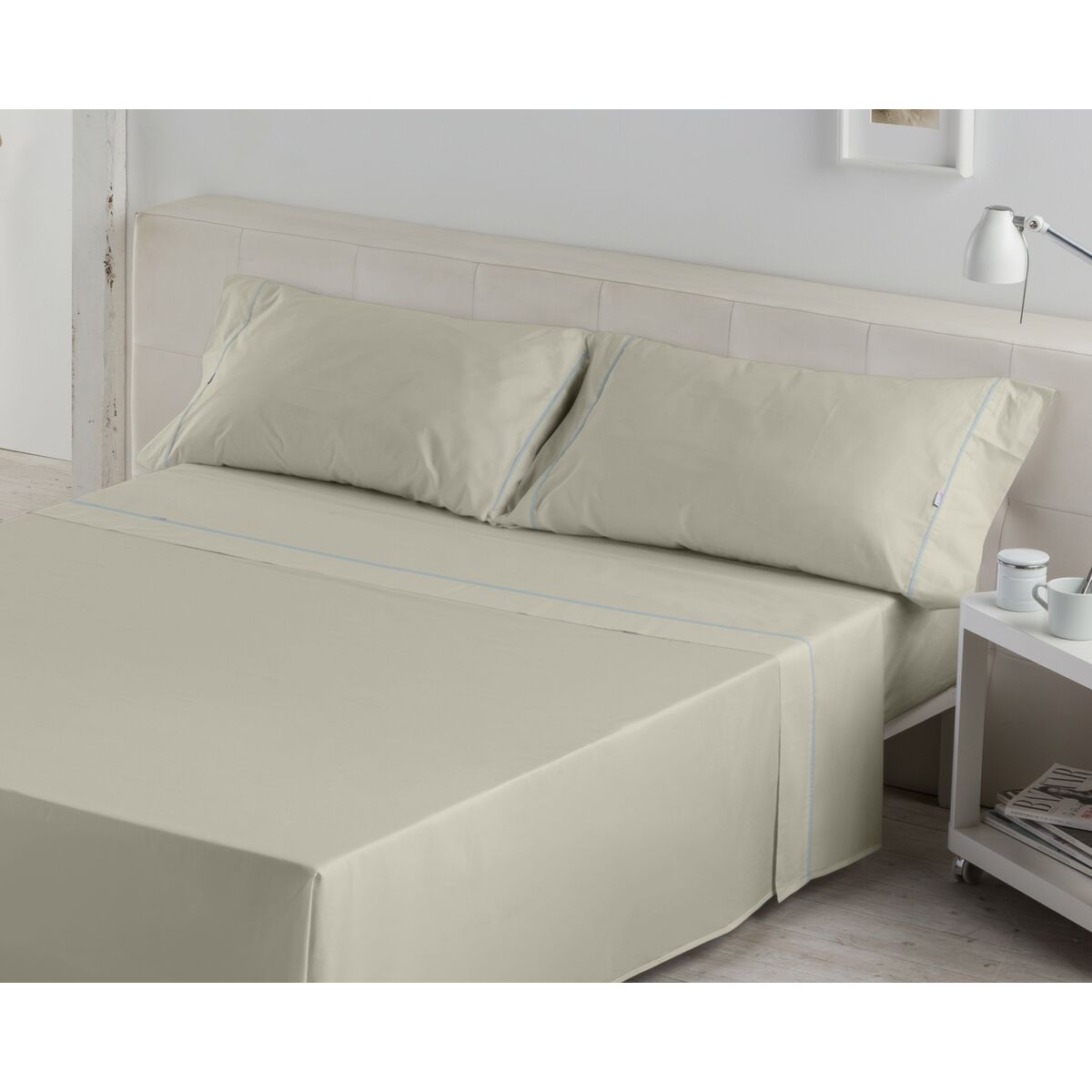 Bolsa sin relleno Nordic Alexandra House Living Beige 150/160 cama 4 Artículos-4