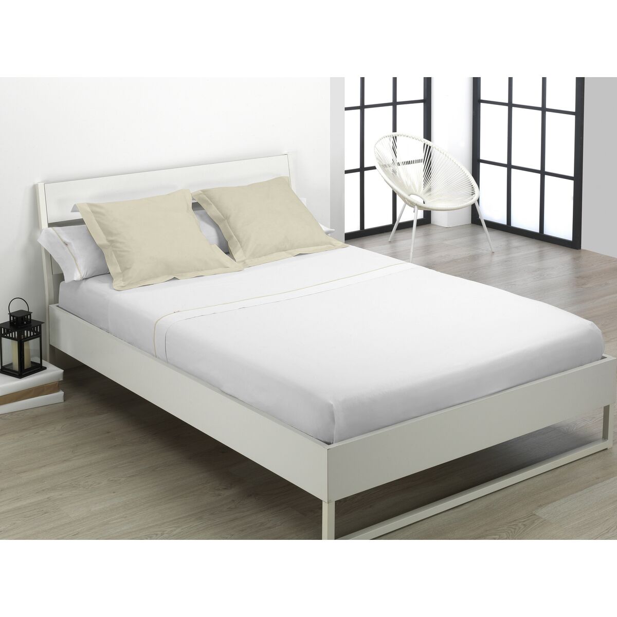 Saco Nordic sem preenchimento Alexandra House Living branco 135/140 cama 3 Itens-4