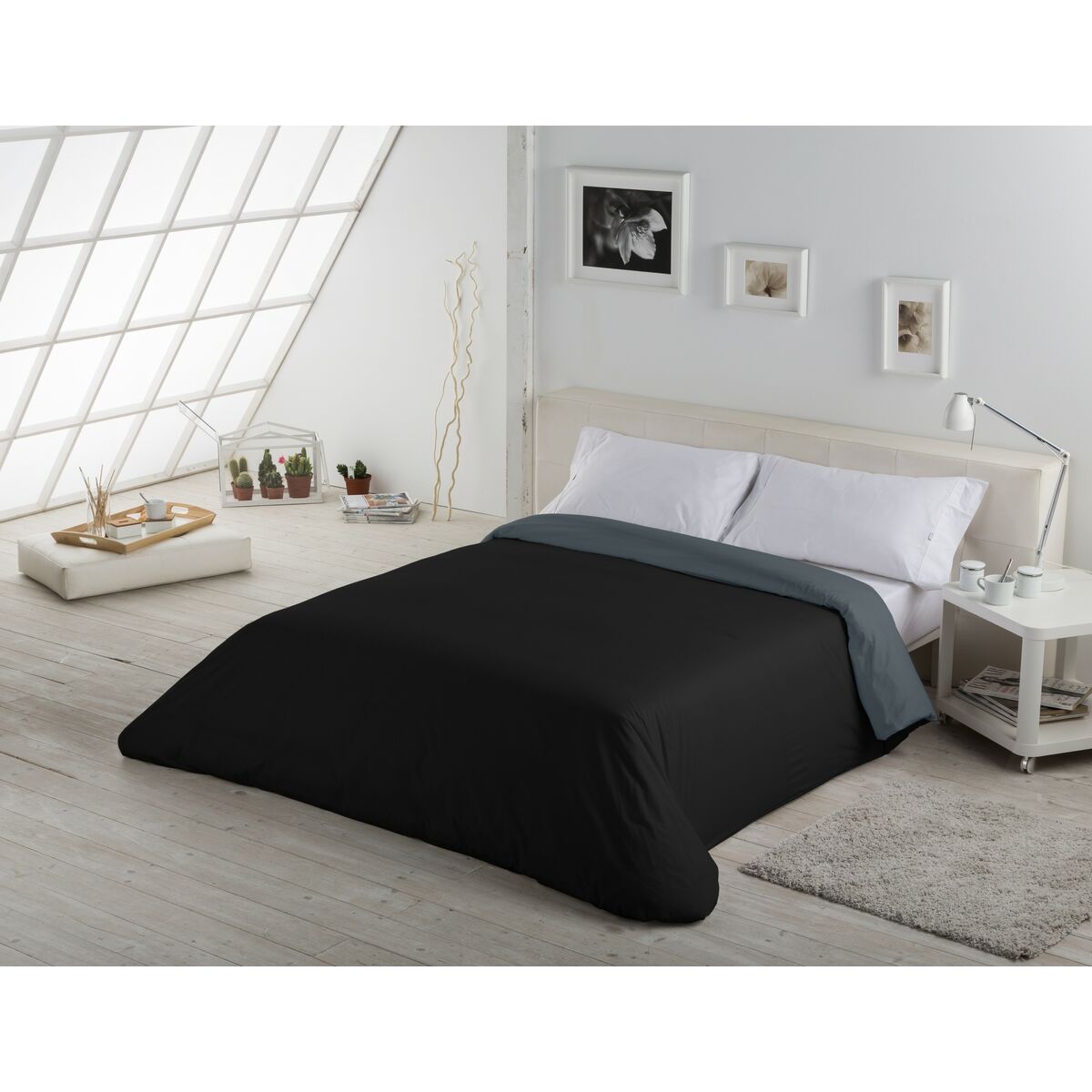 Пододеяльник Alexandra House Living Серый 260 x 240 cm-4