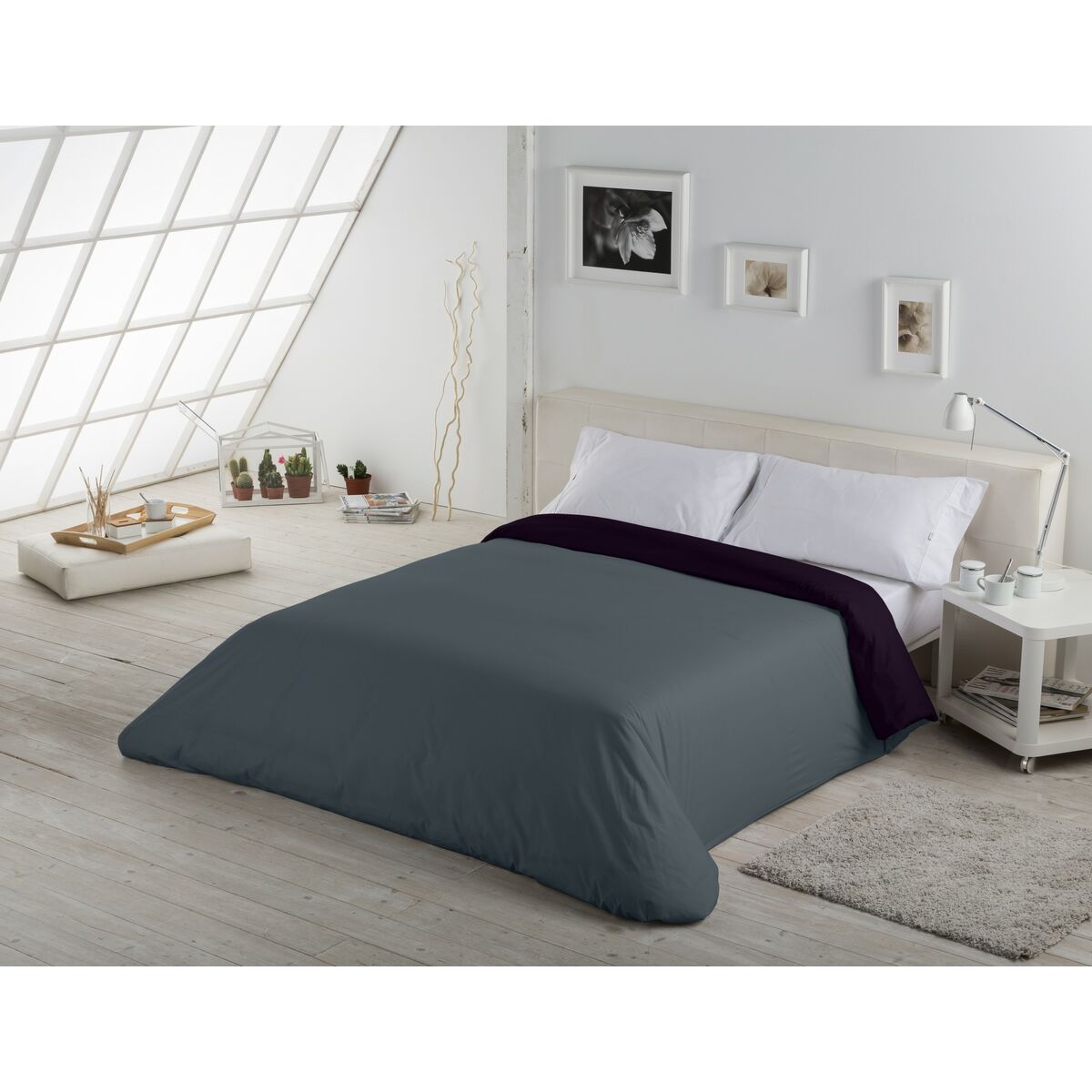 Пододеяльник Alexandra House Living Серый 260 x 240 cm-5