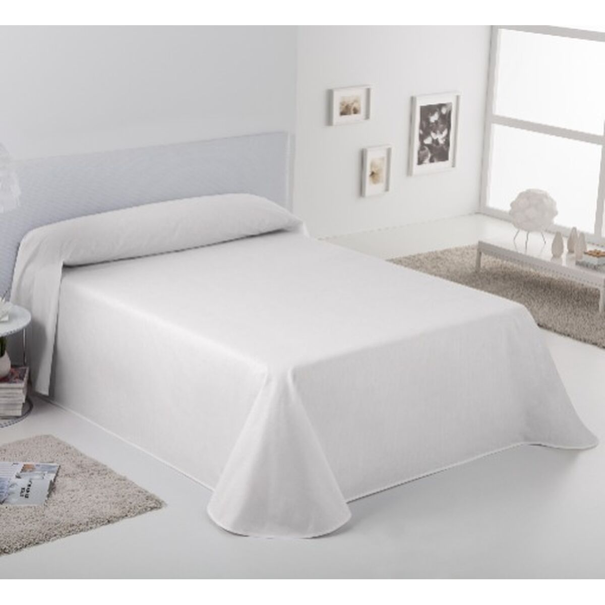 Постельное покрывало Alexandra House Living Rústico Белый 200 x 270 cm-2