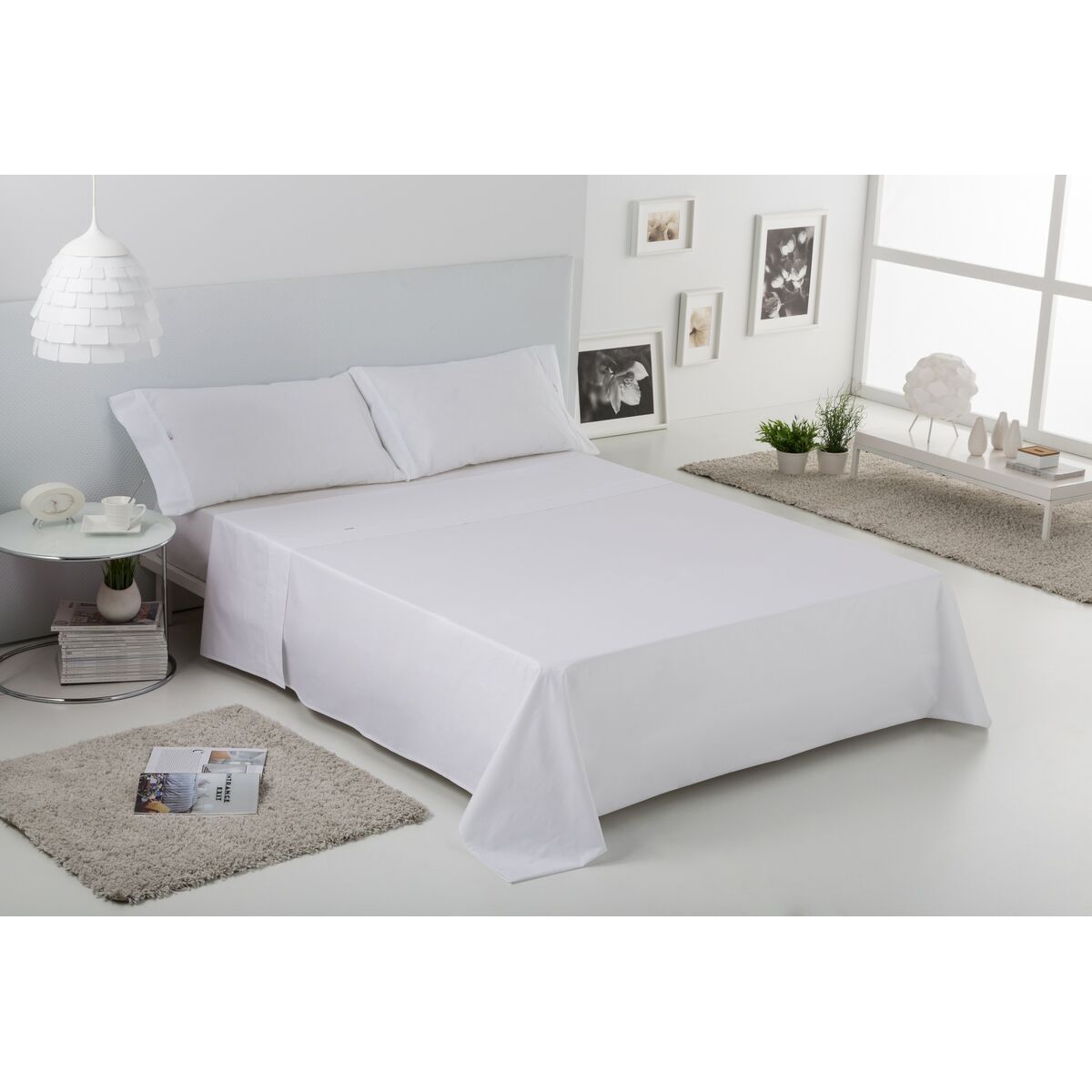 Alexandra House Living үстел парағы Ақ 220 x 280 см-5