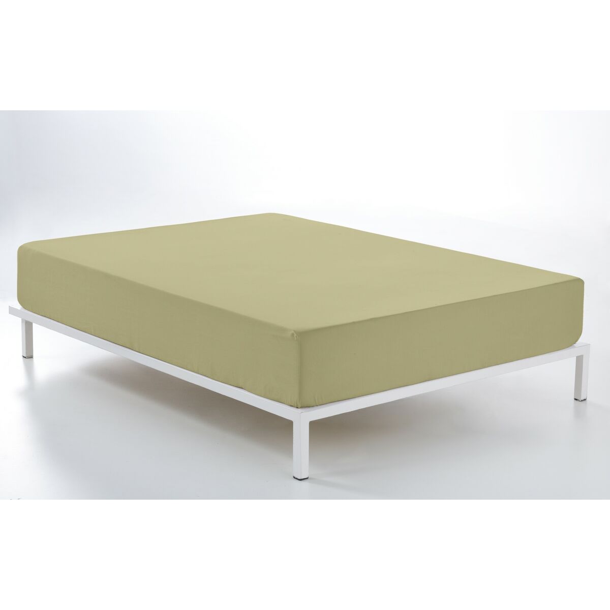 Fitted sheet Alexandra House Living Beige Camel 160 x 200 cm-2