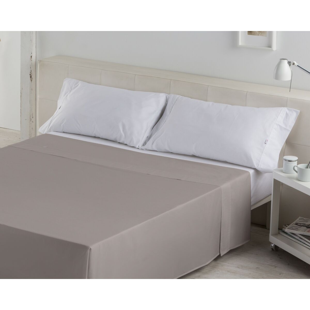 Үстел парағы Alexandra House Living Қою сұр 260 x 270 см-4