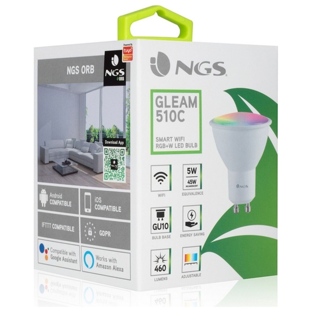 Smart Light Bulb NGS Gleam510C RGB LED GU10 5W White 460 lm-4