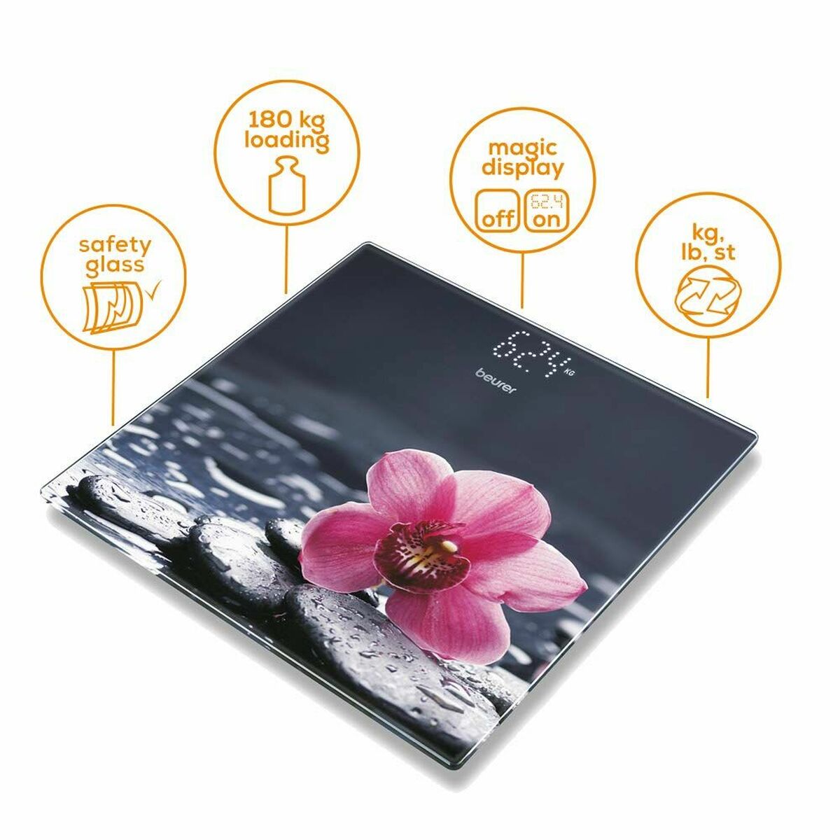 Цифровые весы для ванной Beurer GS215-2