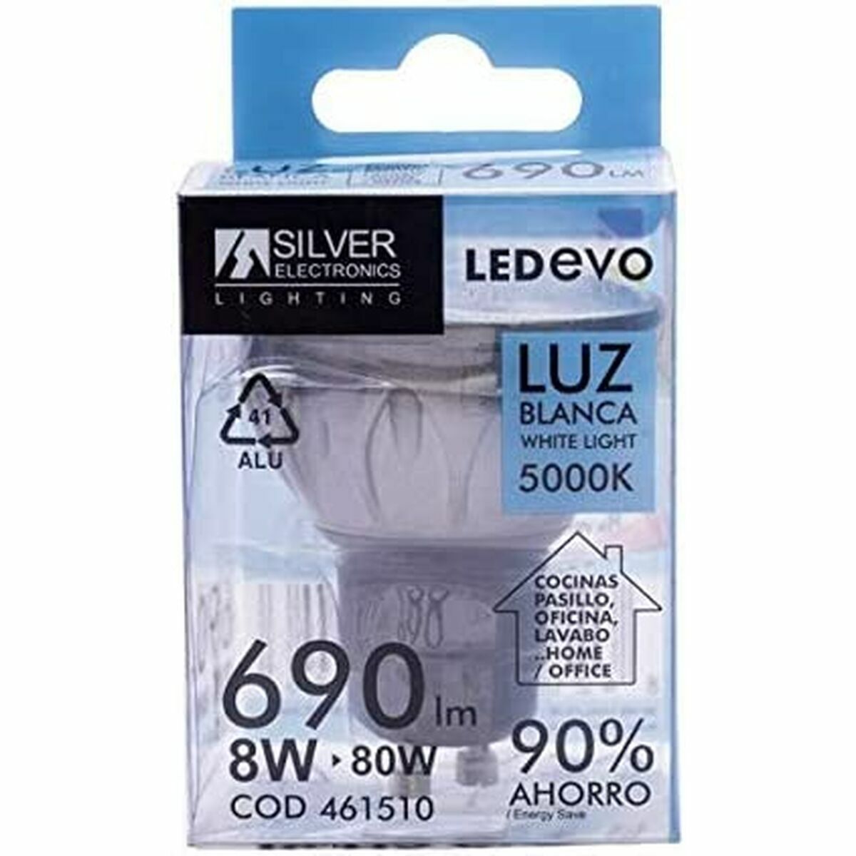 Светодиодная лампочка Silver Electronics Dicroica LED EVO 8W GU10 5000K 8 W 5000K-3