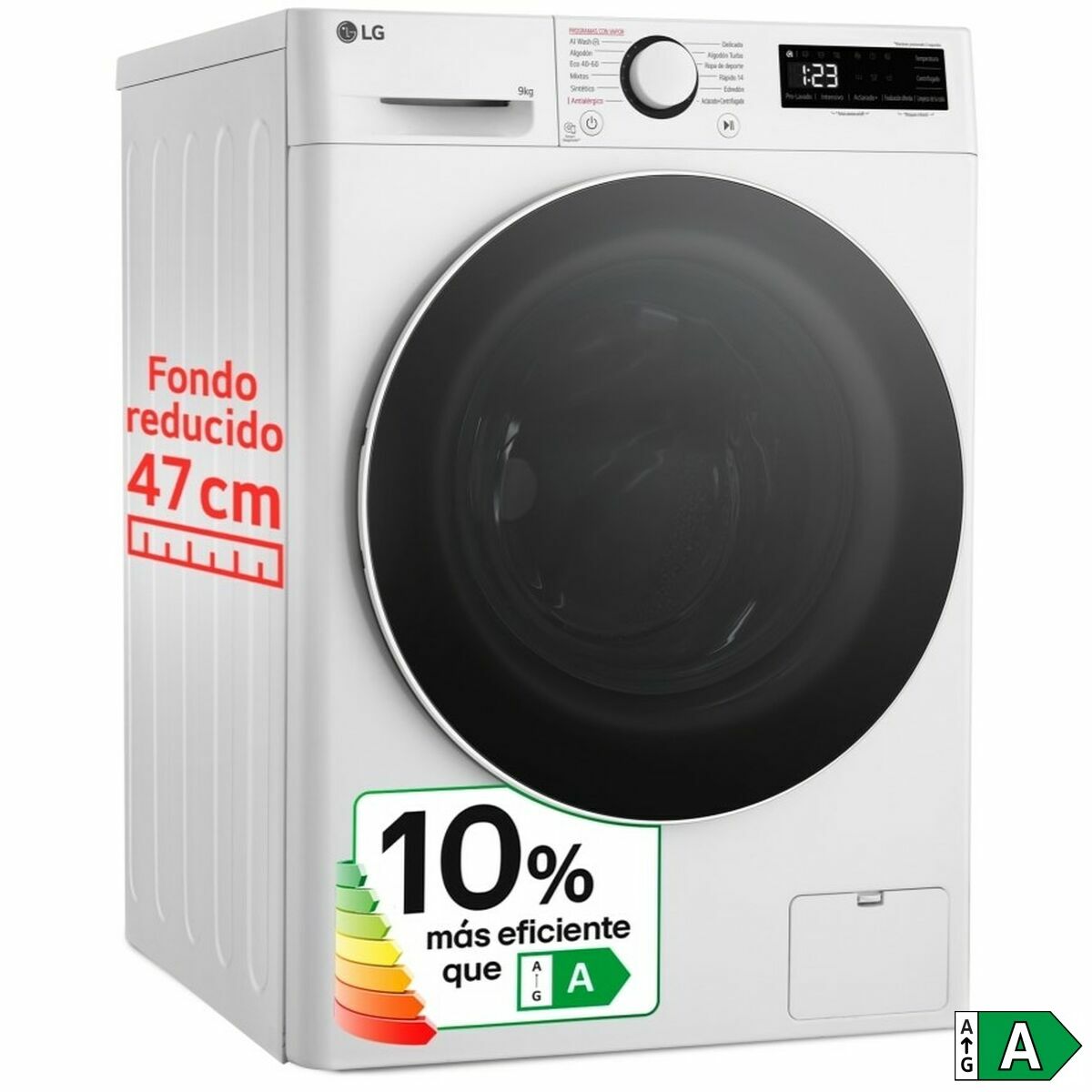 Стиральная машина LG F2WR5S09A0W 60 cm 1200 rpm 9 kg-2