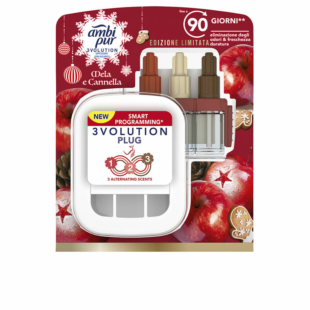 Електричний ароматизатор з поповненням Ambi Pur 3Volution Яблуко Кориця 20 ml
