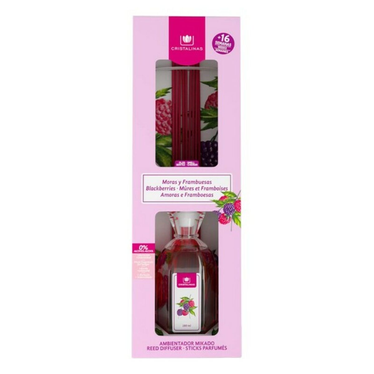 Lufterfrischer Mikado Cristalinas Mikado Brombeere Himbeere 180 ml-3