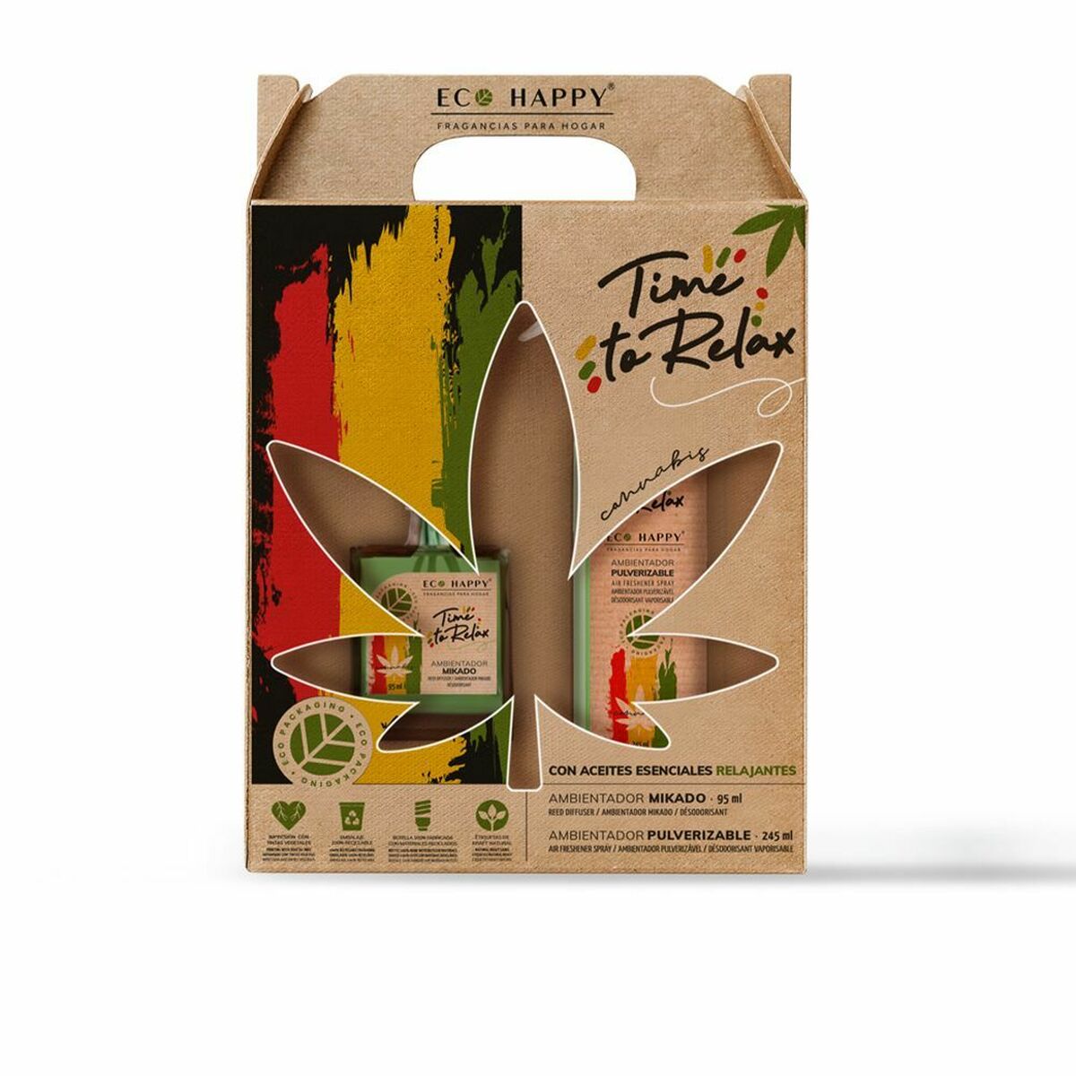 Набор Eco Happy Time To Relax Ароматические палочки освежитель воздуха-спрей набор (2 pcs)-5
