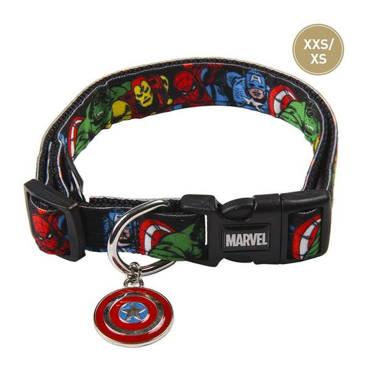 Собачий ошейник Marvel XXS/XS Чёрный-6