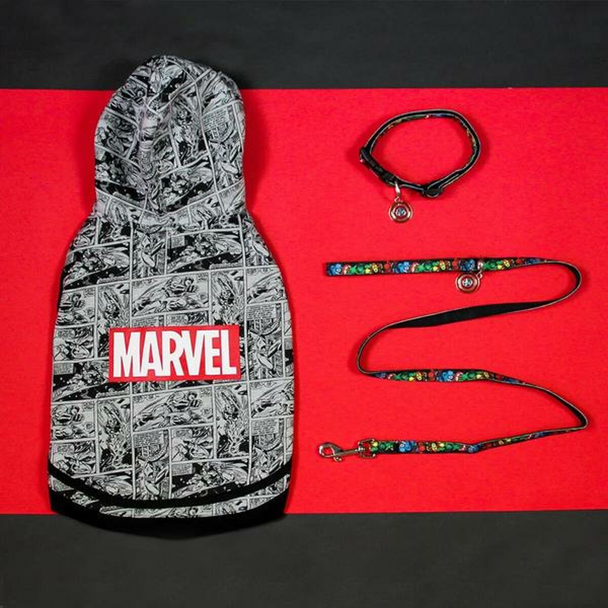Собачий ошейник Marvel XXS/XS Чёрный-8
