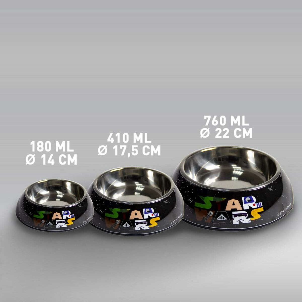 Кормушка для собак Star Wars меламин 410 ml Металл Разноцветный-2