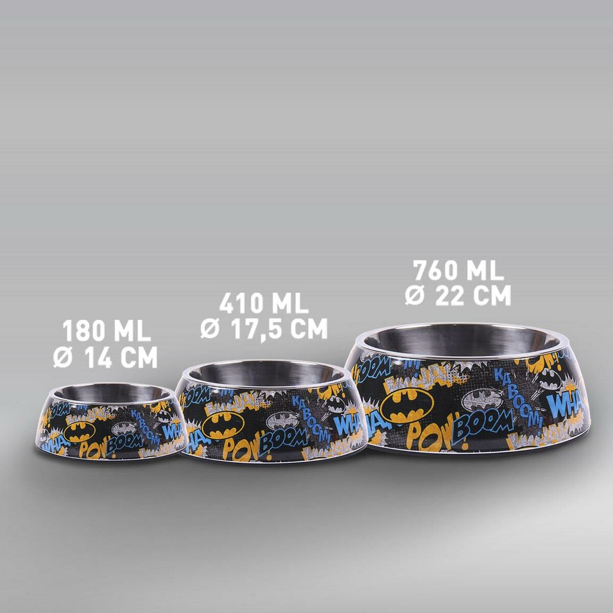 Кормушка для собак Batman меламин 410 ml Металл Разноцветный-5
