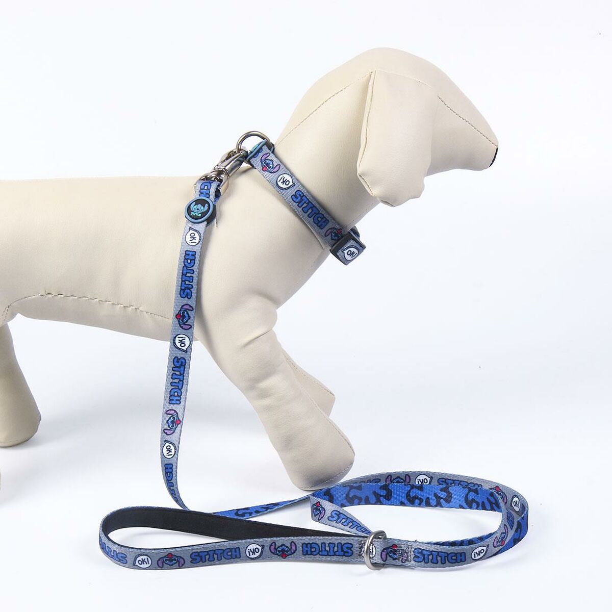 Собачий ошейник Stitch Темно-синий S/M-2