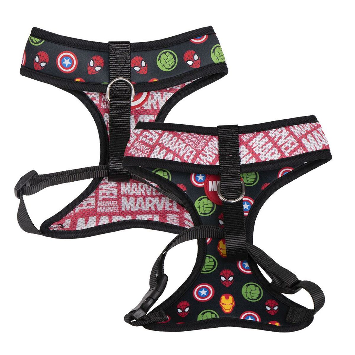 Упряжь для собак Marvel Двухсторонний S/M Красный-2