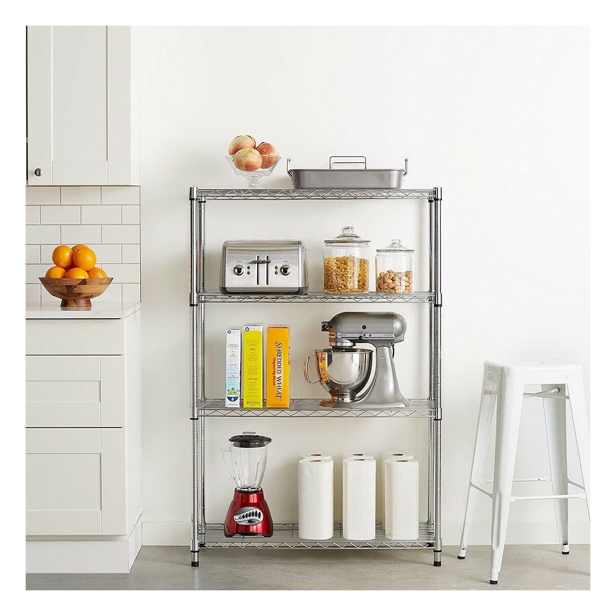 Полка Confortime 4 уровня хром (60 x 30 x 150 cm)-2