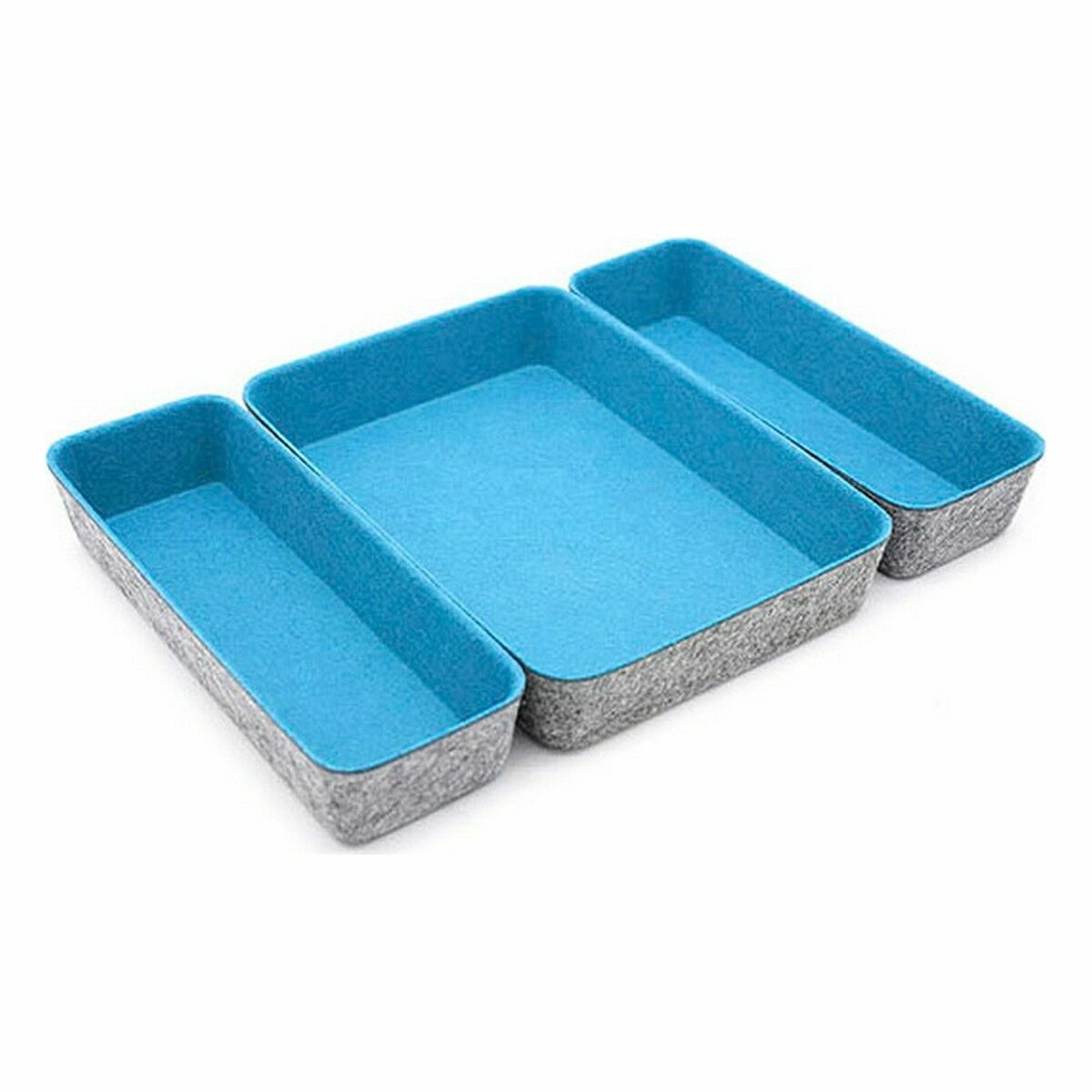 Confortime Felt Basket Set 3 Items 28 x 20.5 x 5.3 cm-2