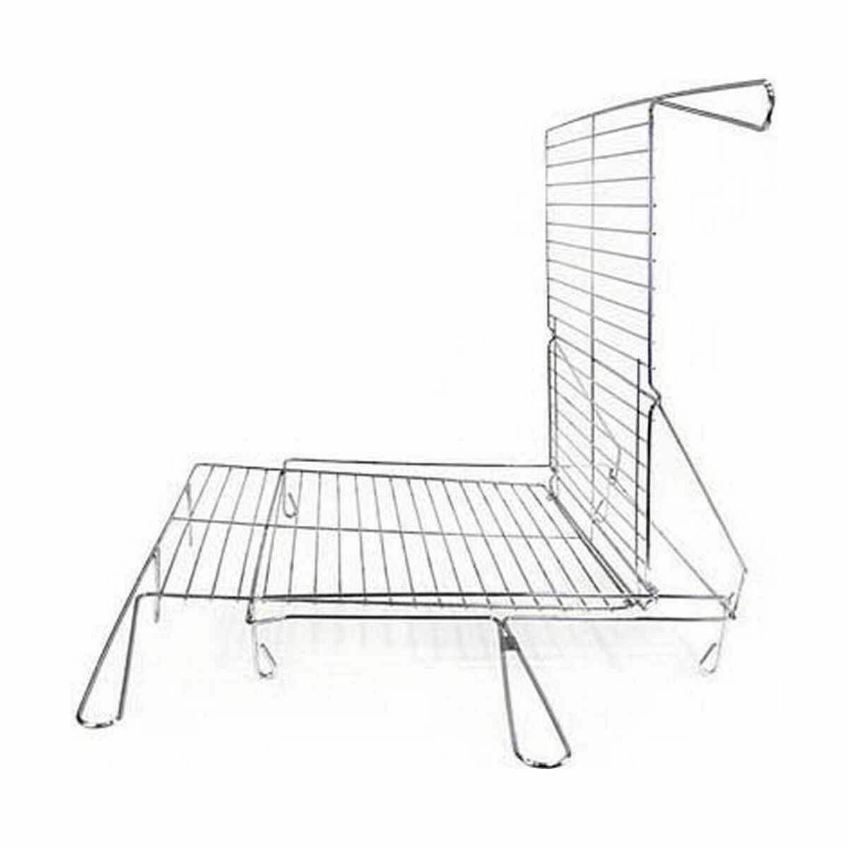 Grill Algon Chrom Drehbar Silber 45 x 50 x 9 cm (4 Stück)-3