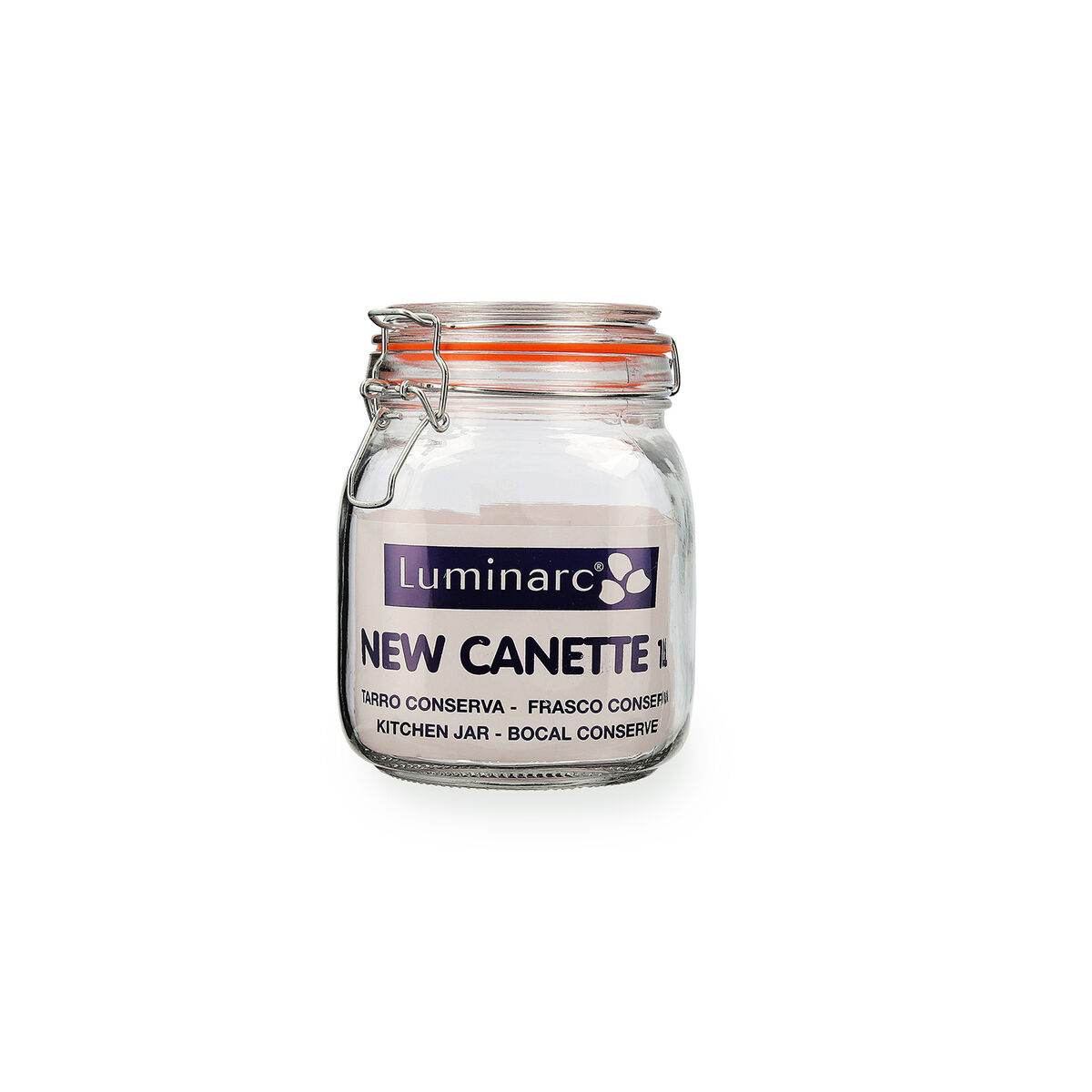 New Canette Clear Glass Jar (1L) (Συσκευασία 6x)-3
