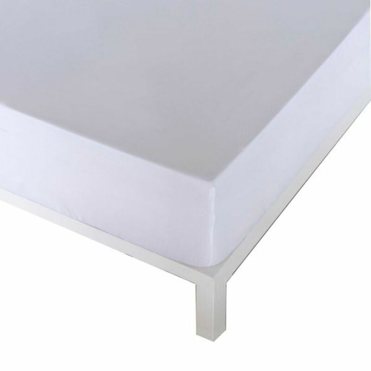 Feuille inférieure ajustée Naturals Blanc-3
