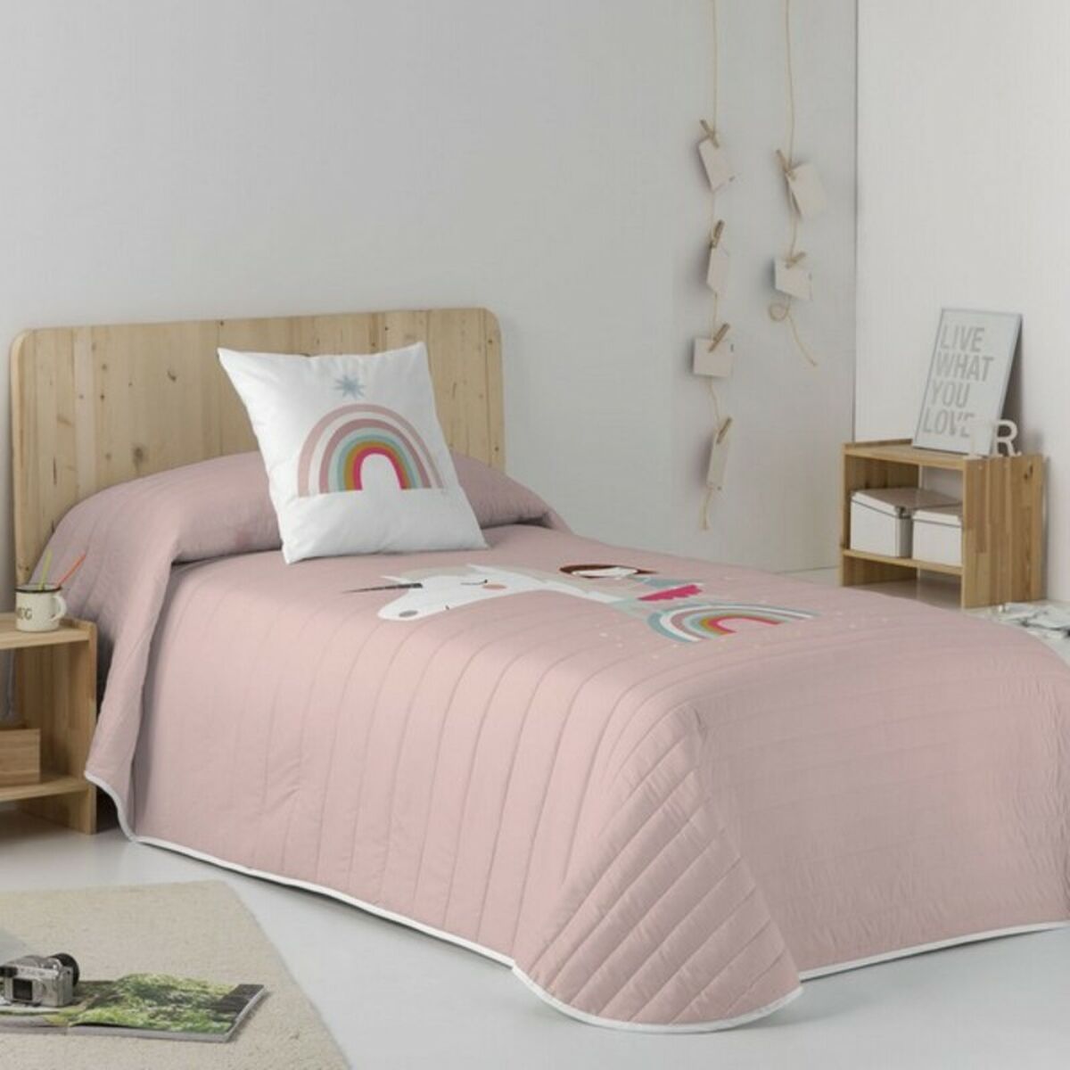 Двустороннее покрывало Haciendo el Indio Unicorn Pink-5